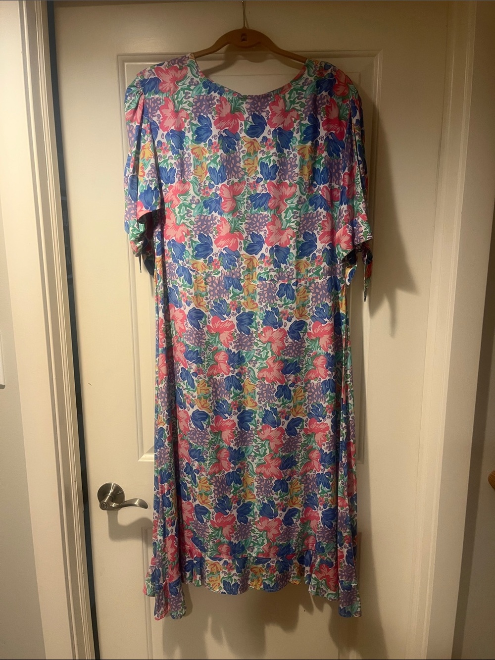 Faithfull the Brand Floral Maxi Dress in Pink, Blue, Green